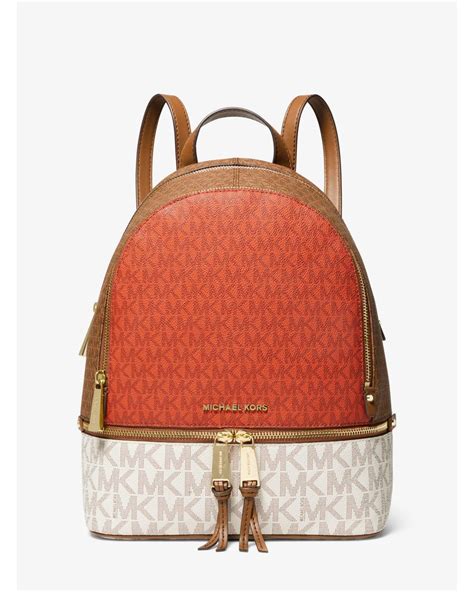 michael kors bag orange|michael kors orange backpack.